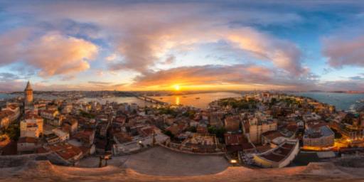 360° küre — Galata, İstanbul
