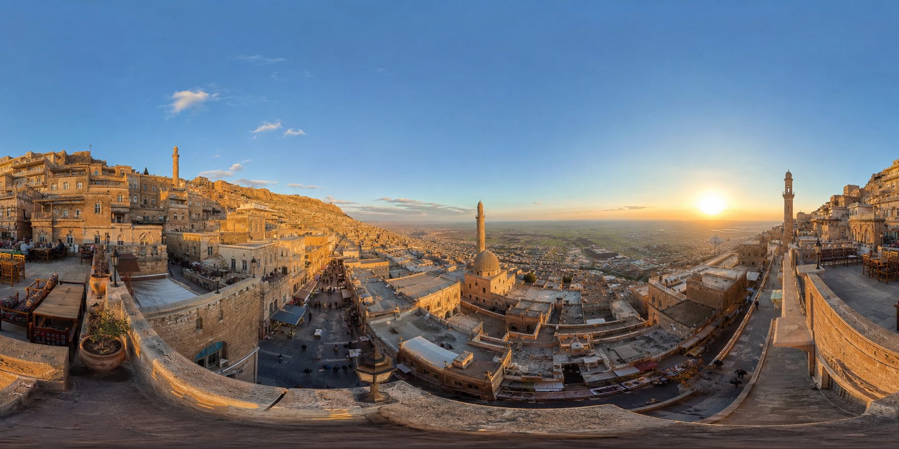 Mardin'de gün batımı